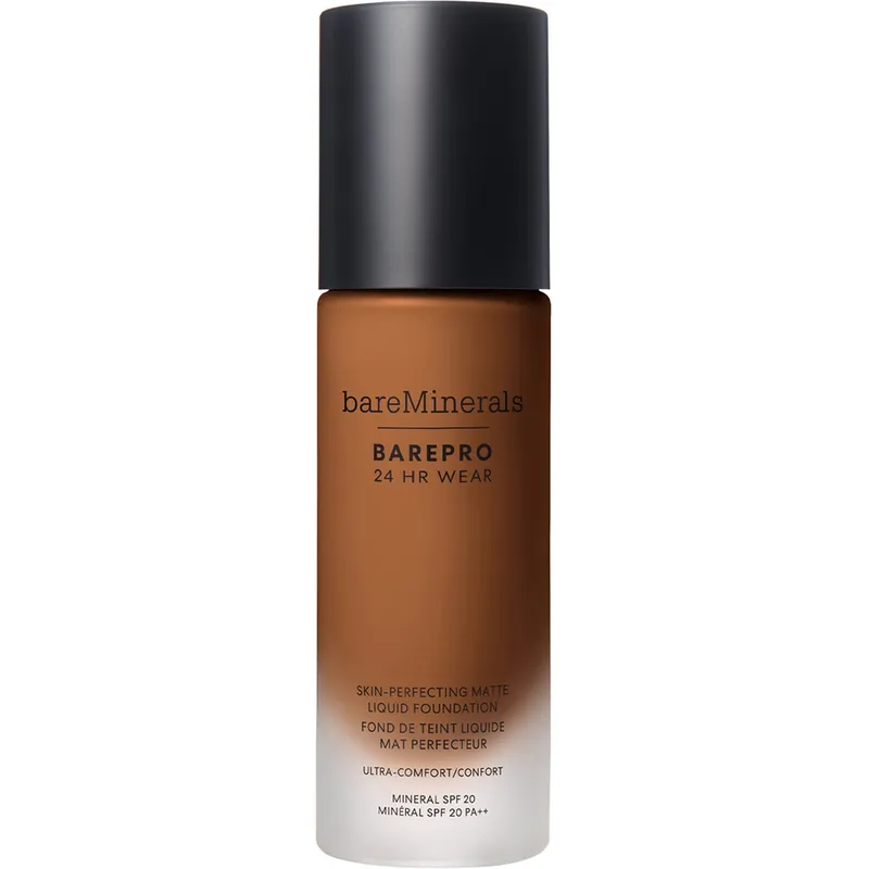 bareMinerals BAREPRO 24HR Skin-Perfecting Matte Liquid Foundation SPF 20 Deep 55 Warm