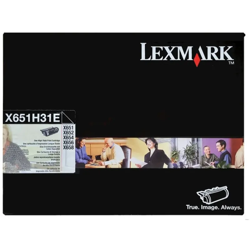 Lexmark X651H31E Toner Black - Tonerkassett Svart