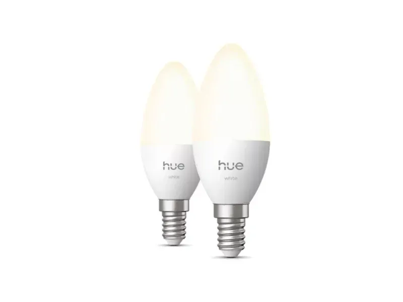 Philips Hue Kronljus - E14 ljuskälla - White - (2-pack)
