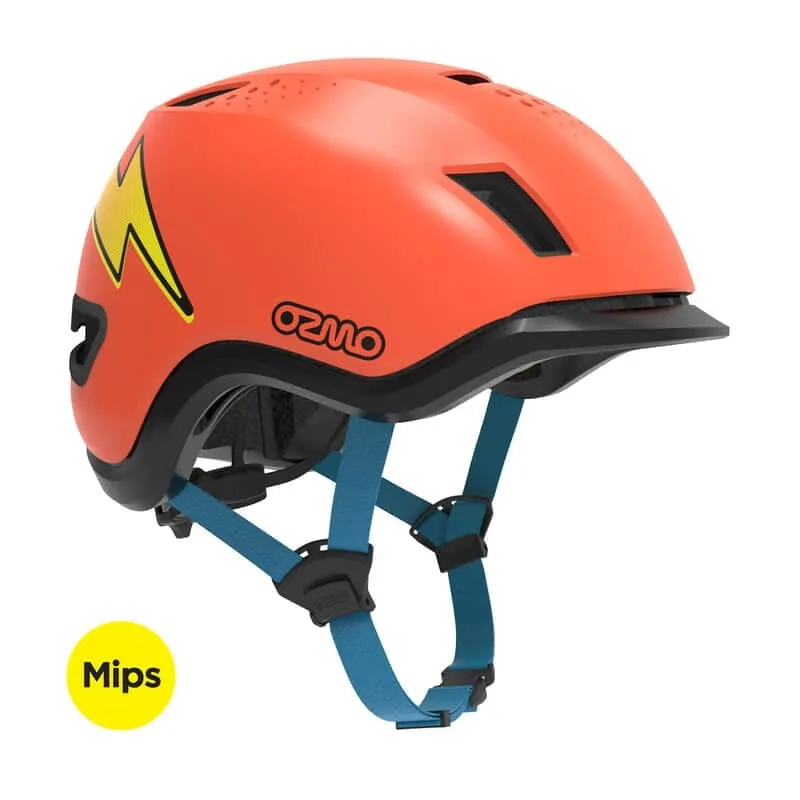 Ozmo Hjälm Sidekick MIPS, Red Super Flash, XS