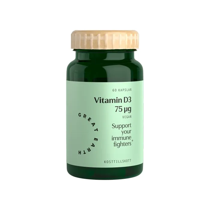 Vitamin D3/K2 Vegansk 60 kapslar