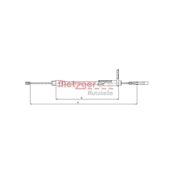 Handbromsvajer METZGER 10.9434