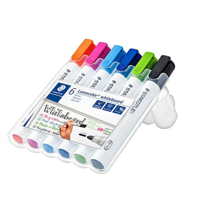 Lumocolor whiteboardpennor 6-pack Staedtler