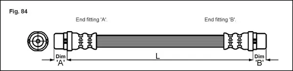 Bromsslang METZGER 4114777