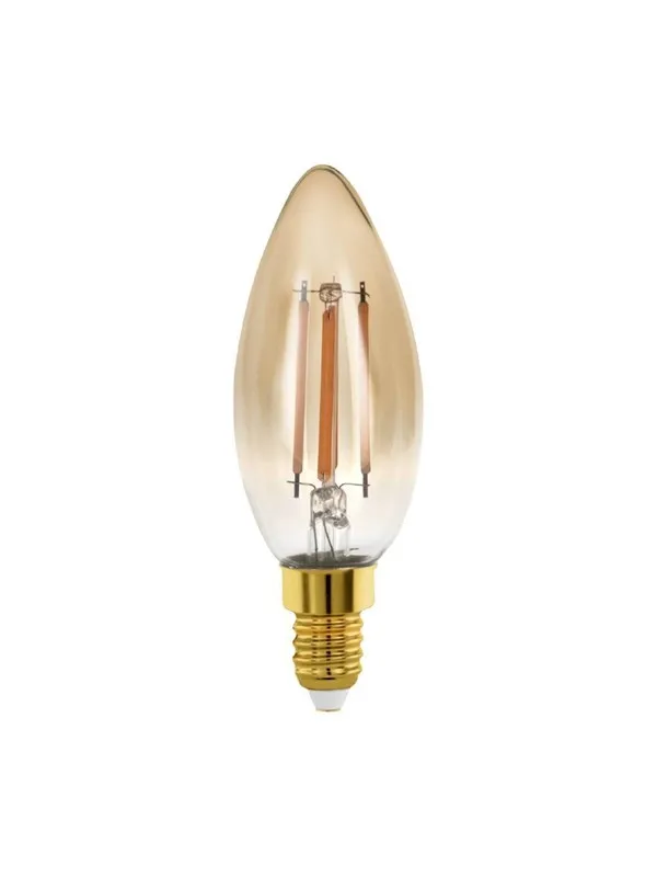 EGLO LED-glödlampa C35 Candle 4W/817 300 lumen amber dimmable E14