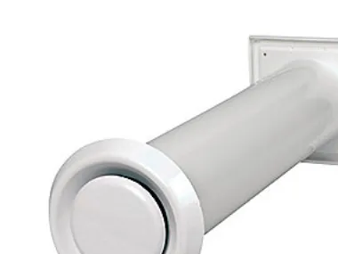 Duka Wall valve with insect net Ø100 mm white