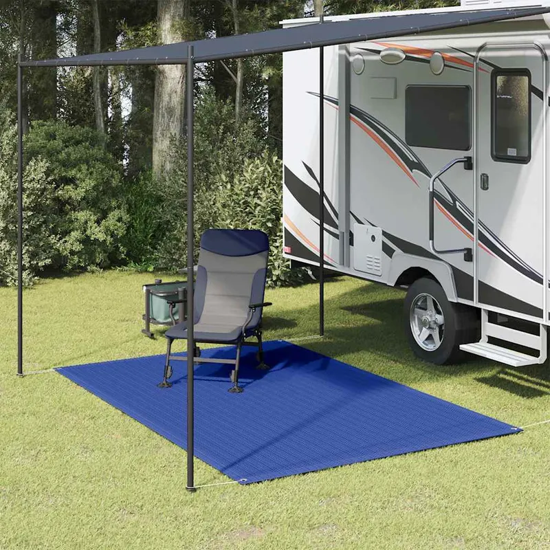vidaXL Tältmatta 250×200 cm blå HDPE