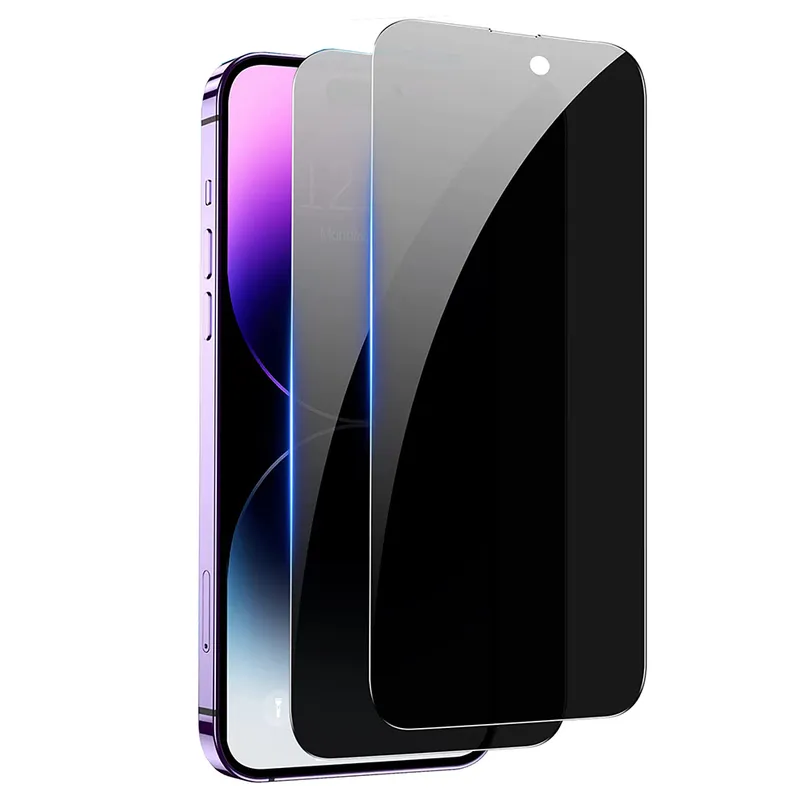 2-PACK iPhone 14 Pro Max Skärmskydd Anti-Spy HD 0,3mm