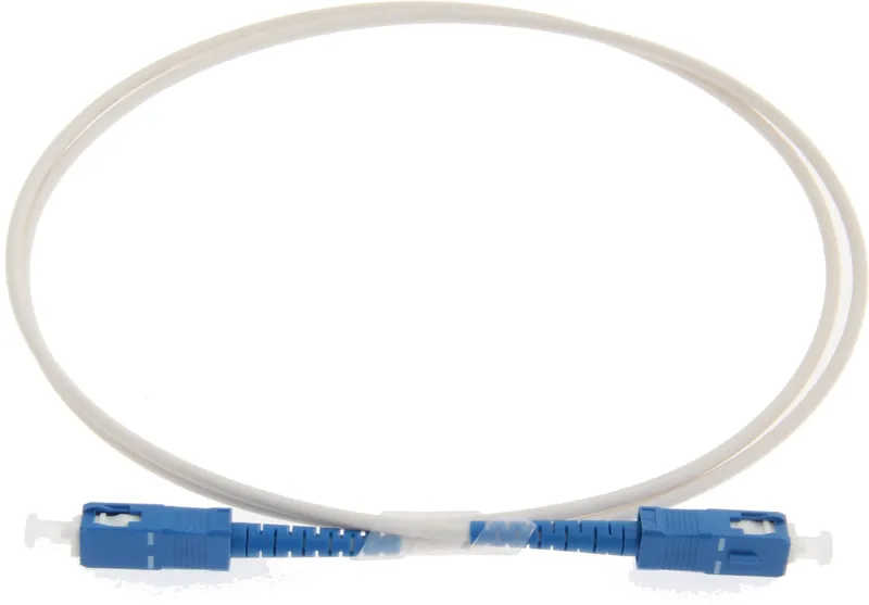 Eurolan 41E-S4-SC-SC-07-04WT Fiberkablage vit, formsprutad 7 m