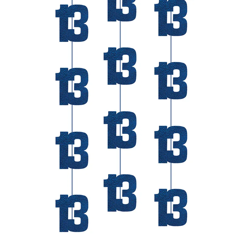 Hängande Dekorationer 13 Blå – 6-pack