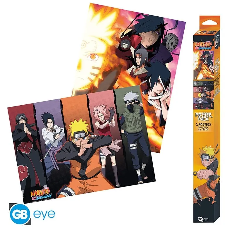 ABYstyle – NARUTO SHIPPUDEN Set 2 Chibi Posters Groups (52x38cm) – Affisch