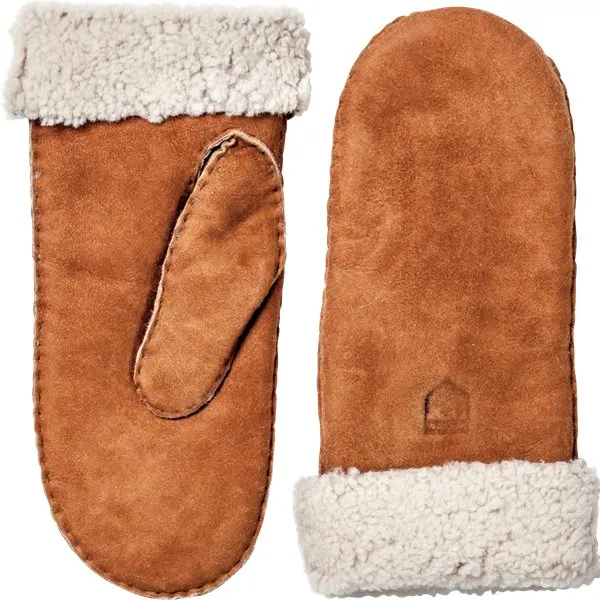 Hestra Women’s Sheepskin Mitt Kork