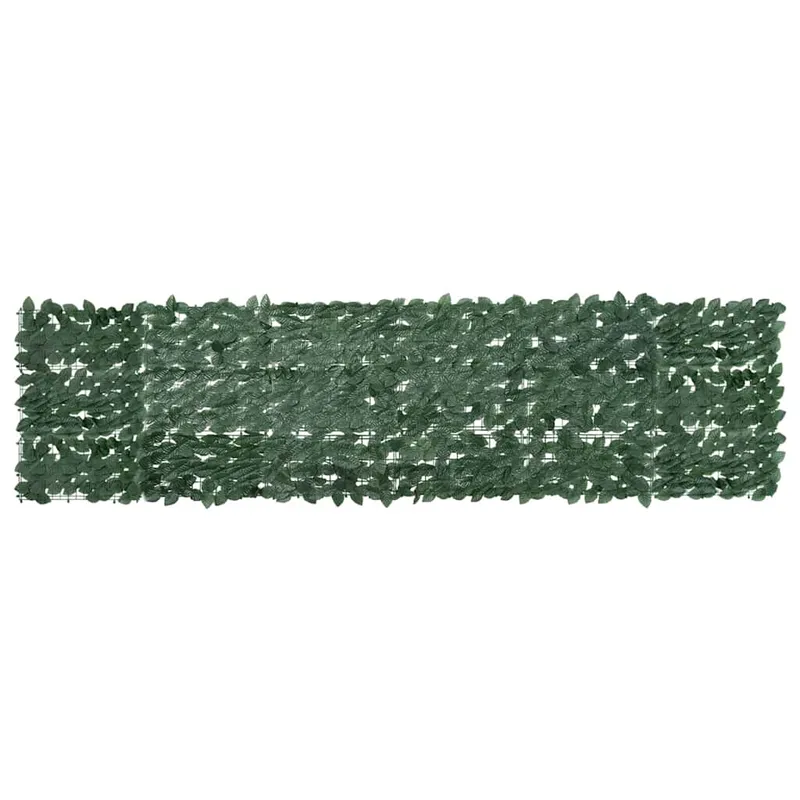vidaXL Balkongskärm mörkgröna blad 300×75 cm