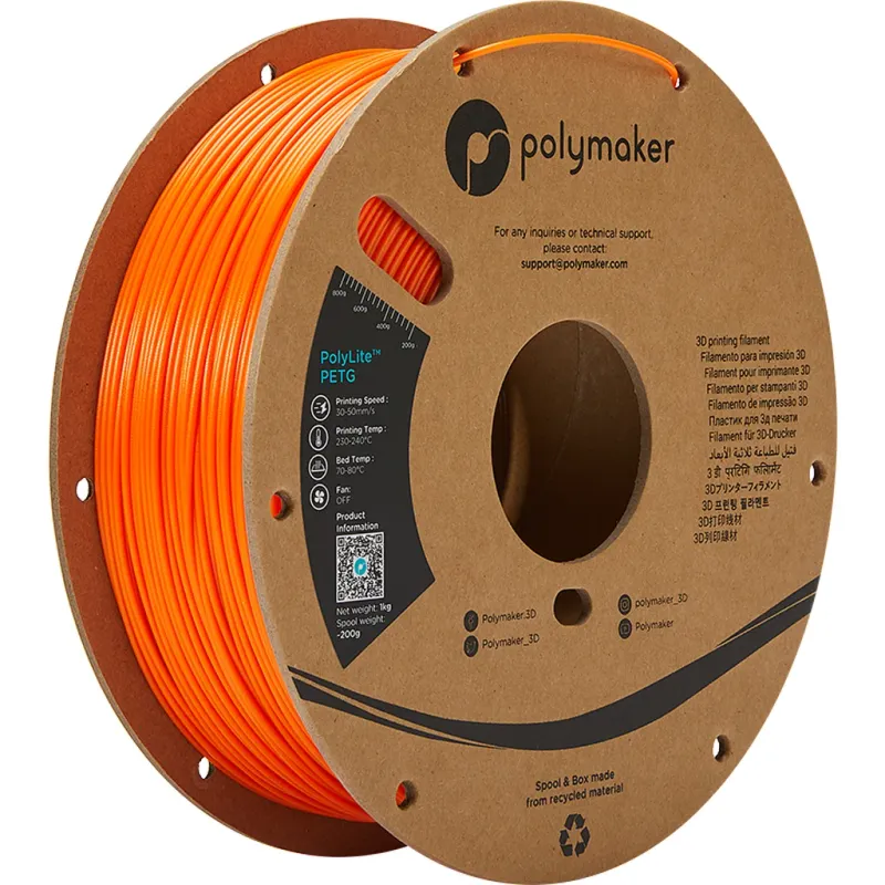 Polymaker Polylite PETG 1,75 mm – 1kg Orange