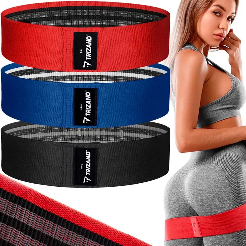 Set med träningsband 3-pack – Flerfärgade
