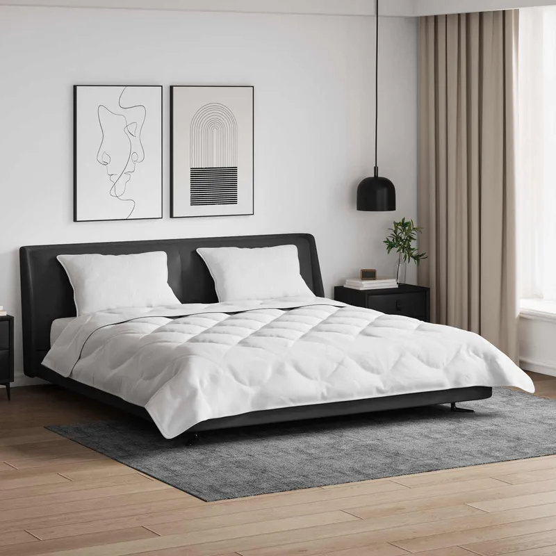 vidaXL Sommar Duvet med kudde 3 st Vit Mikrofiber (#3479)