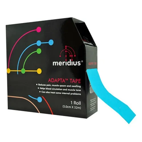 Stödtejp Meridius - 5cmx32m Kinesiotape blå