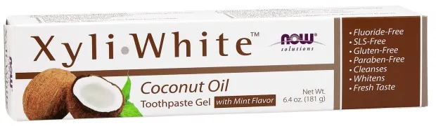 NOW Foods - XyliWhite, Tandkräm Gel med Kokosolja, 181g