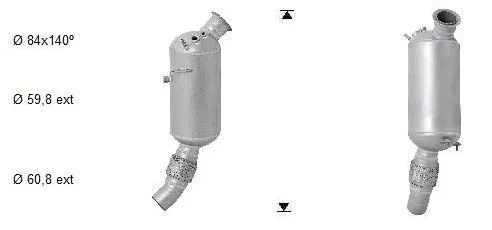 Partikelfilter (DPF) VEGAZ BK-859SIC