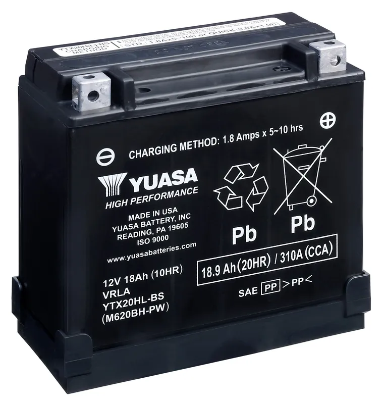 Yuasa YTX20HL-BS Startbatteri 12V, 18,9 Ah