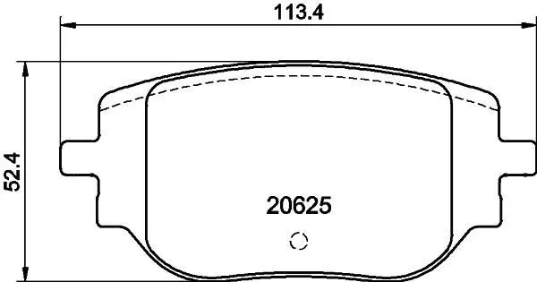 Bromsbelägg HELLA 8DB 355 044-341
