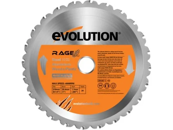 Evolution EVR210S Sågklinga 210x25,4mm, 24T