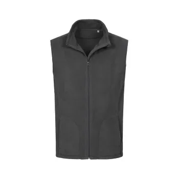 Stedman Active Fleece Vest For Men Grå polyester Medium Herr