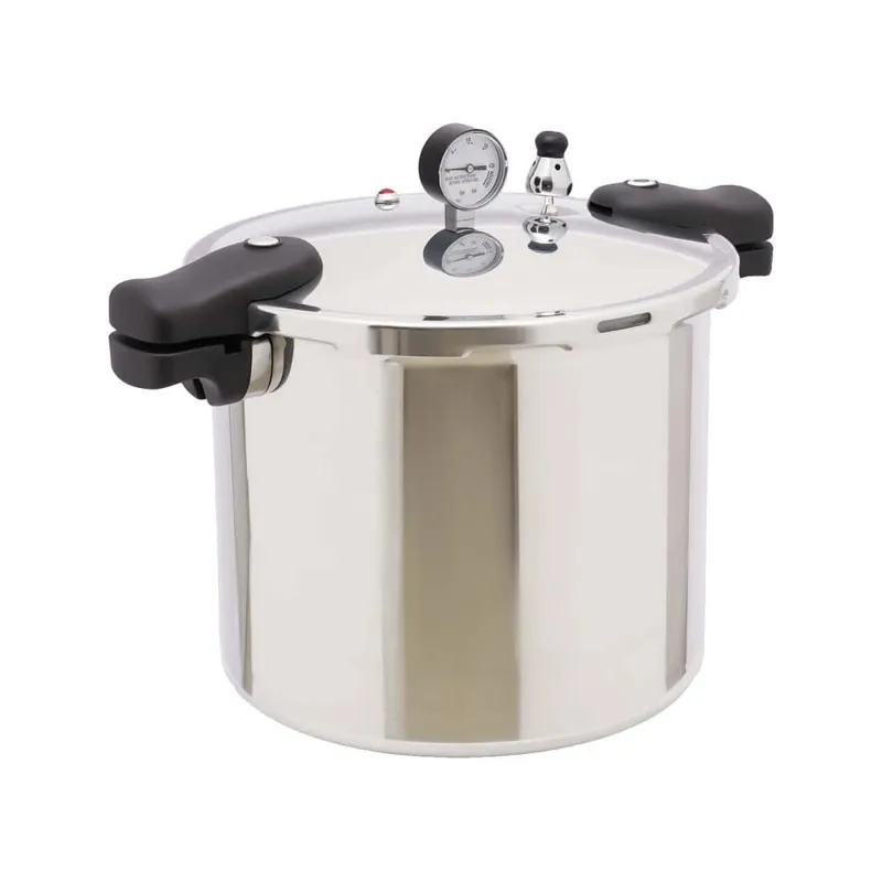 Tryckkokare, 22L kapacitet, säker drift,32 cm, Silver