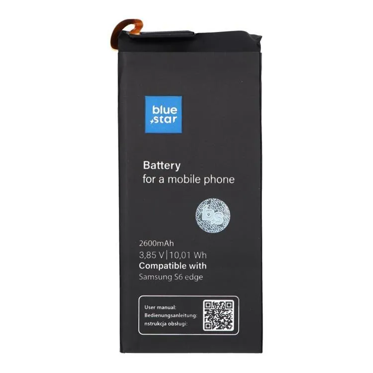 Blue Star Samsung S6 Edge Batteri 2600 mAh PREMIUM