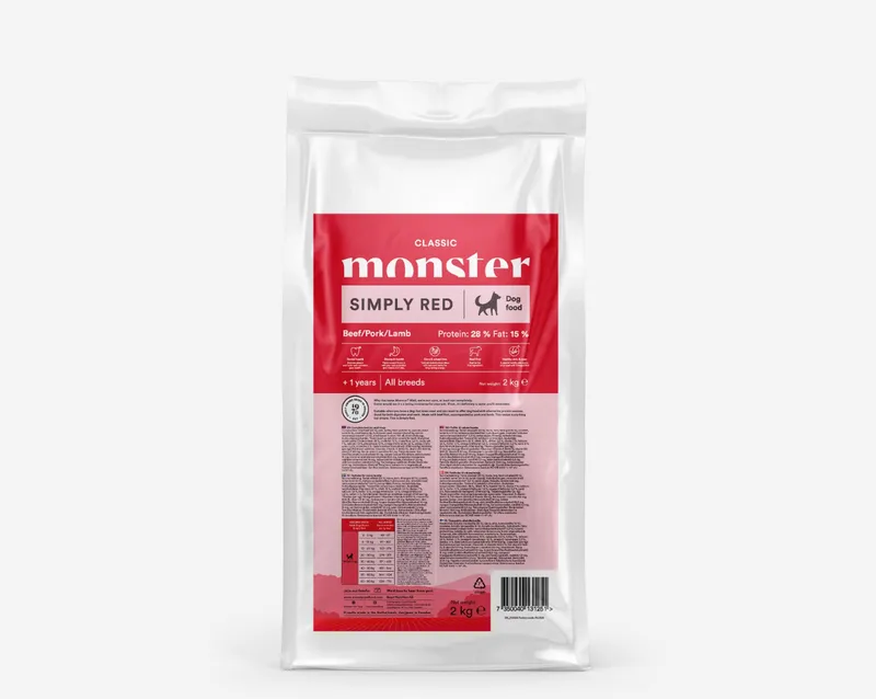 Dog Classic Simply Red Beef/Pork/Lamb torrfoder - 2 kg