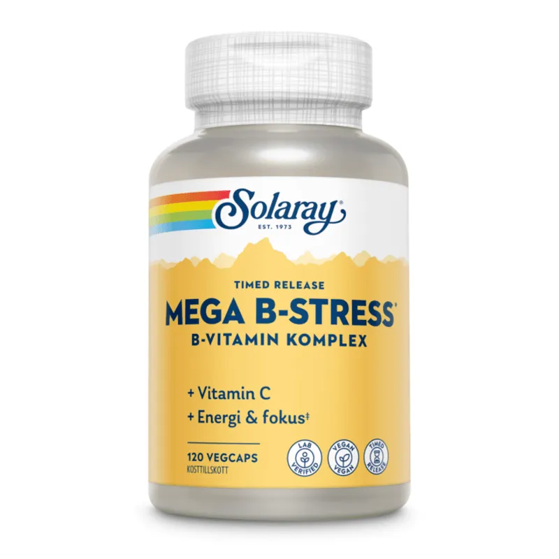 Mega B-Stress B-vitamin 120 kapslar