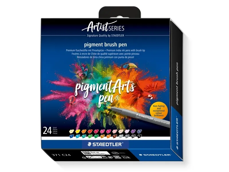Brush Pen Pigment 24-pack Staedtler