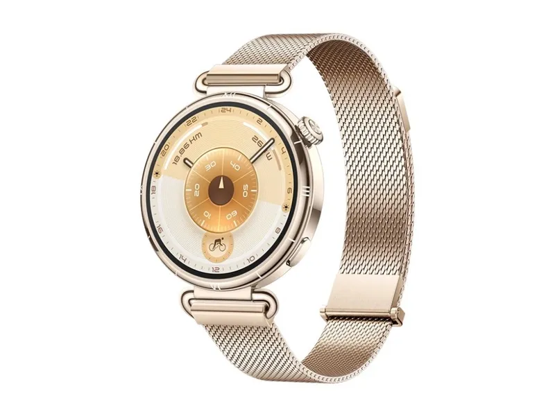Huawei Watch GT 6 smartklocka 41 mm 1,32″ AMOLED, guldfärgat Milanese-armband