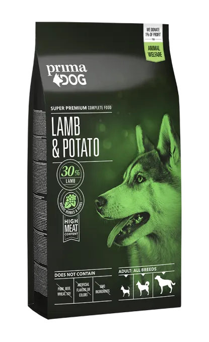 PrimaDog Dog Adult All Breed Lamm & Potatis