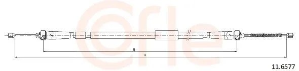 COFLE 11.6577 Handbromsvajer