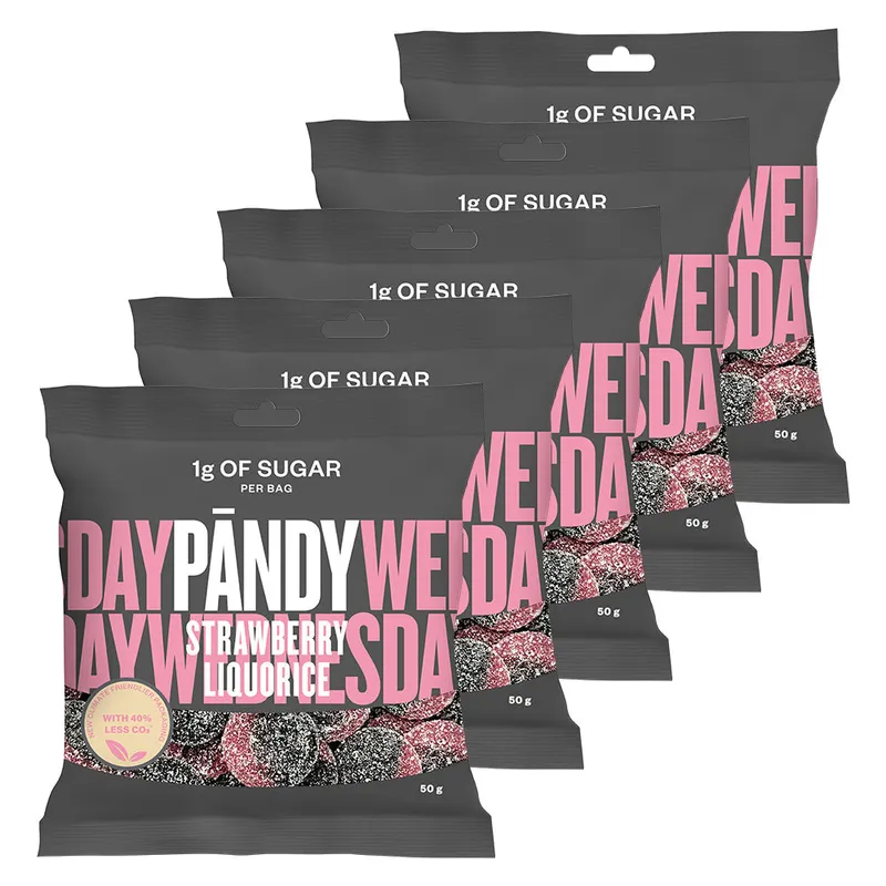 PÄNDY CANDY - Strawberry Liquorice (6x50g)