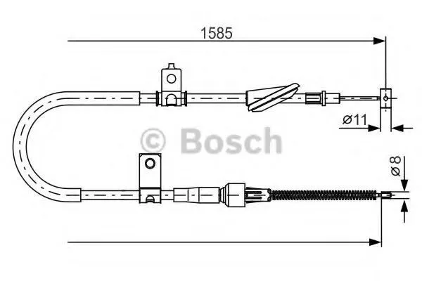 Handbromsvajer BOSCH 1 987 482 257