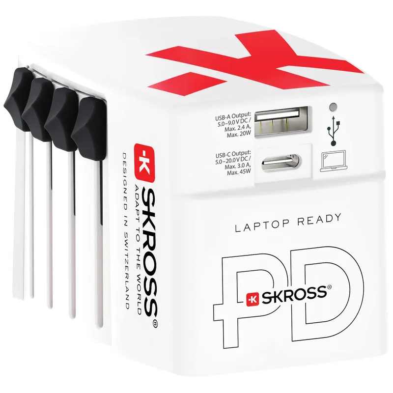 Skross World USB Charger AC45PD - C to C cable included.
