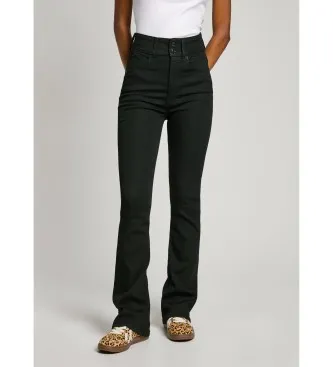 Pepe Jeans för kvinnor. PL204905XM7 Jeans i passform flare Uhw svart (26/32), Casual, Denim, Viskos
