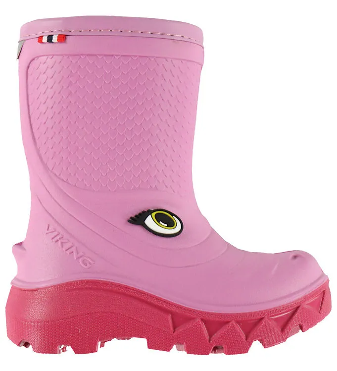 Viking Claw Fodrade Gummistövlar, Rosa, 33