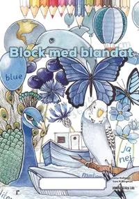 Block med blandat 7 – blå, 5-pack