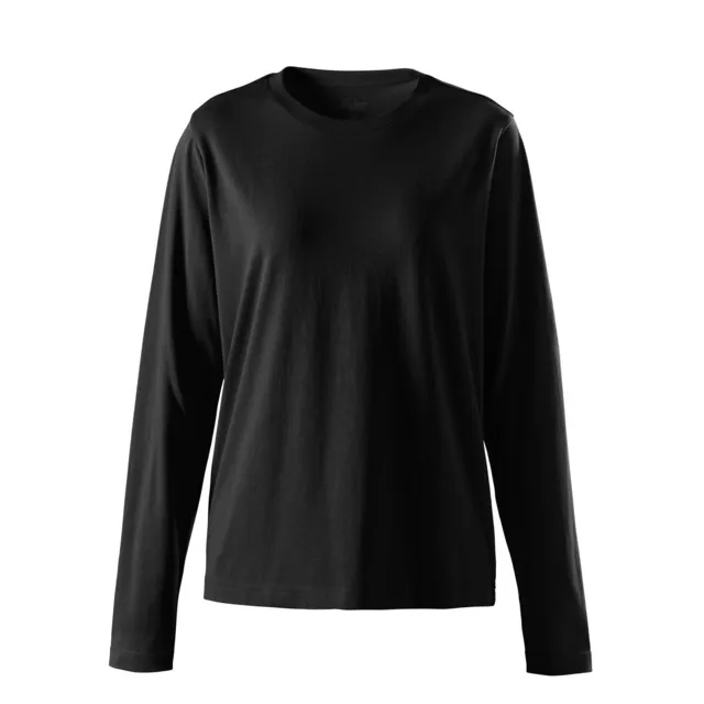T-SHIRT KLASSISK LÅNG ÄRM DAM SVART STL XS | Beijerbygg Byggmaterial