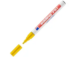 Färgmarkeringspenna Edding® 751 rund spets 1–2 mm gul (10-pack)