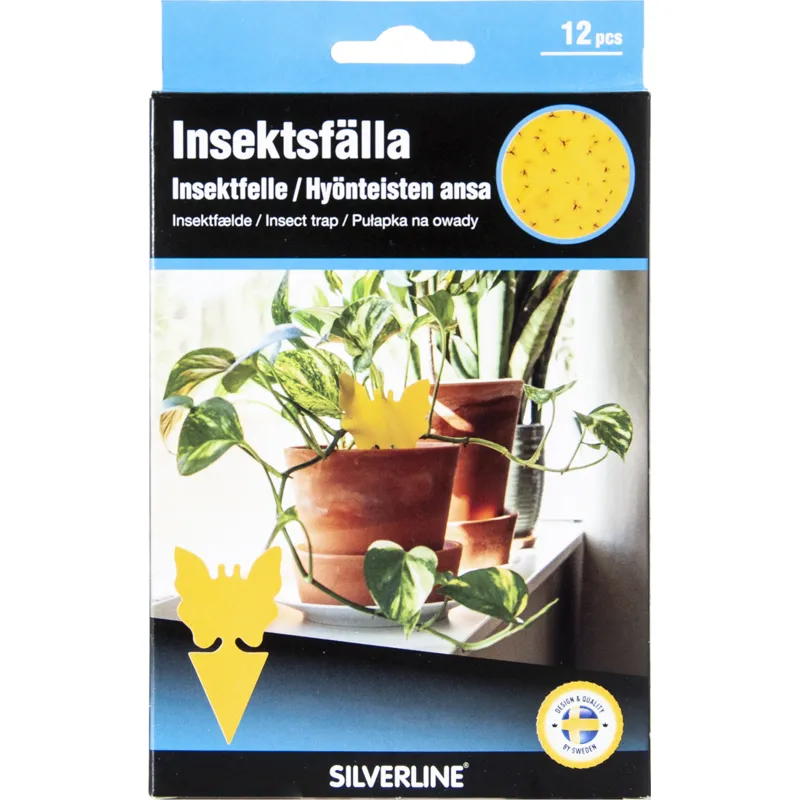 Silverline Insektsfälla Krukväxt Limfjäril 12 st