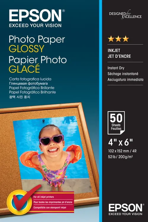 Epson Papper Photo Glossy 10x15cm 200g 50-ark