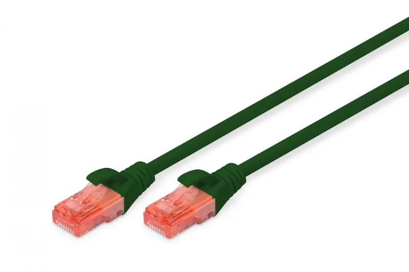 DIGITUS Professional patch cable - 25 cm - green - Grön - 0.25m
