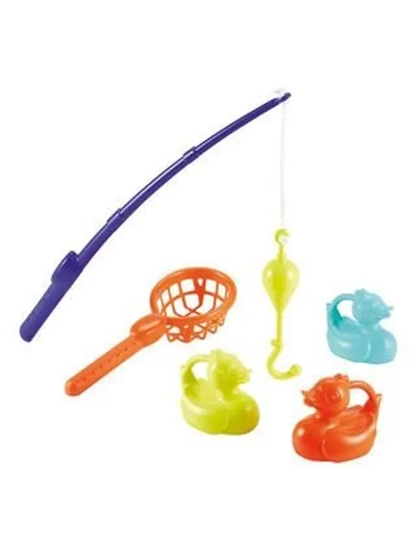 Ecoiffier Fiskespö m/3 badankor + håv