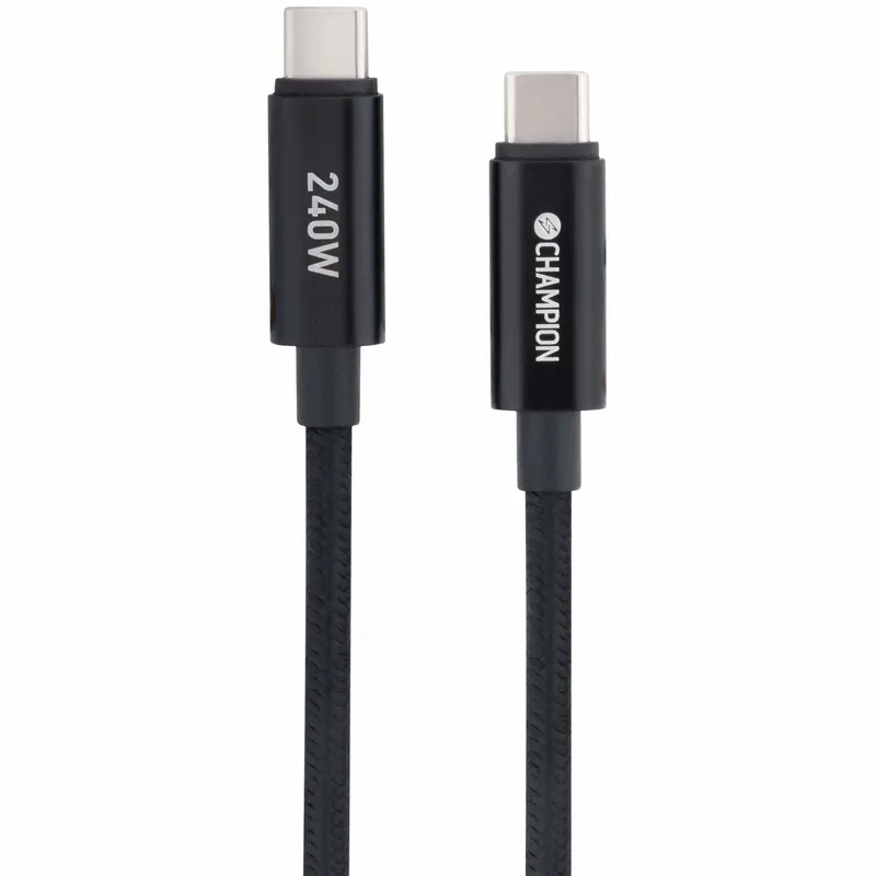 USB-C-kabel 240W 2m svart