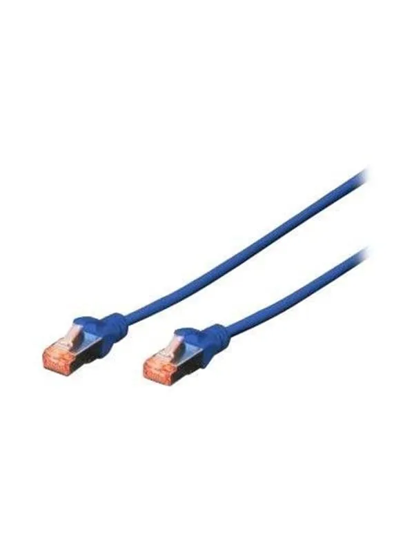 DIGITUS patch cable - 10 m - blue RAL 5017 - 10m