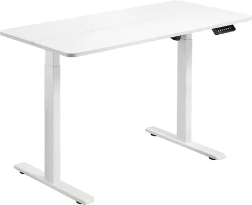 Prokord Ergonomiskt Höj- Och Sänkbart Skrivbord 120×60 Cm - Vitt, Elektriskt